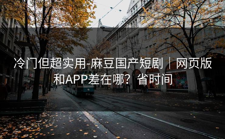 冷门但超实用-麻豆国产短剧｜网页版和APP差在哪？省时间